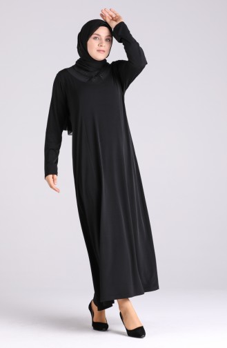 Black İslamitische Jurk 4576-01