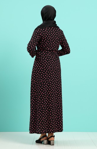 Schwarz Hijab Kleider 5708Z-02