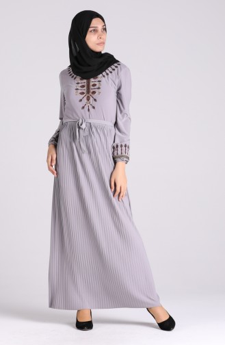 Robe Hijab Gris 5757-04