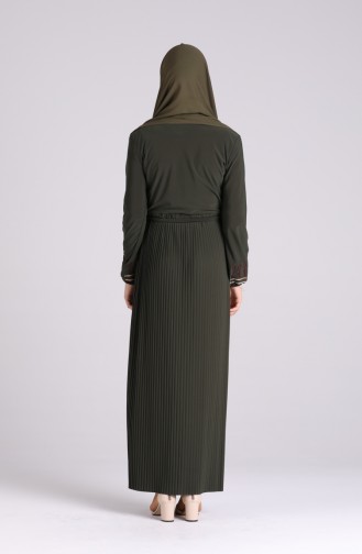 Khaki Hijab Kleider 5757-07