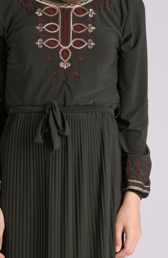 Sandy Embroidered Dress 5757-07 Khaki 5757-07