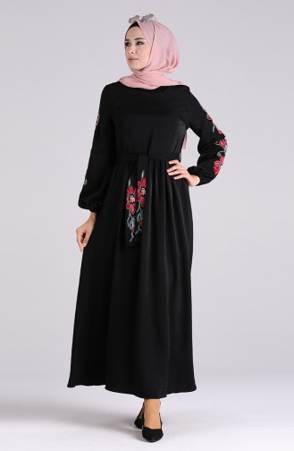 Robe Hijab Noir 8082-01