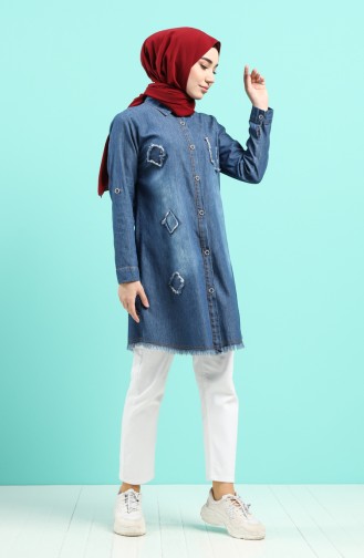 Navy Blue Tunics 0201-01