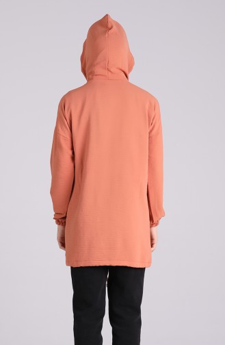 Kapüşonlu Tunik 5736-08 Somon