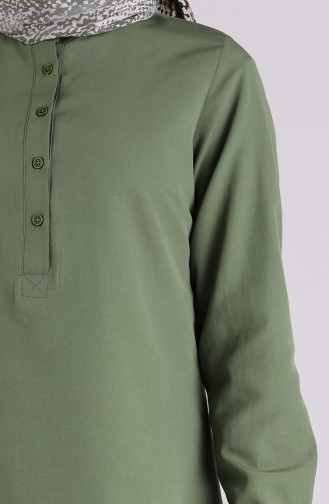 Dunkel Khaki Tunikas 6474-11