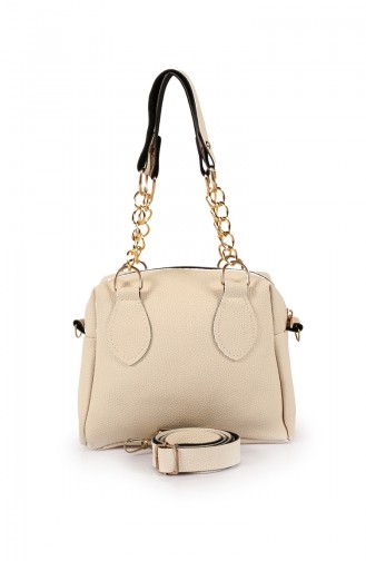 Creme Schultertasche 42Z-05