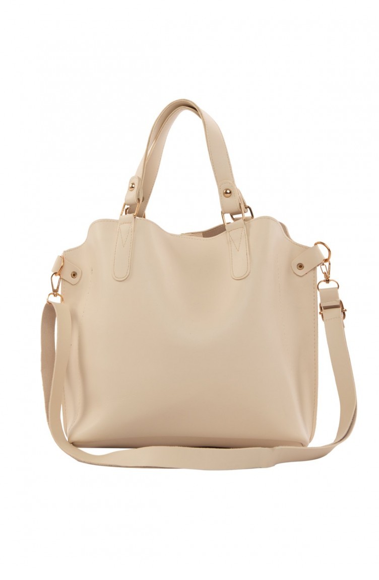 Cream Shoulder Bag 87001900039740 Sefamerve