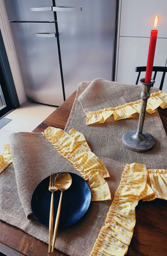 Textile de Maison Jaune 3150