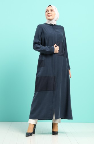 Navy Blue Abaya 0419-01