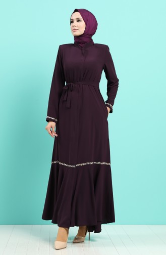 Abayas Plum 8096-01