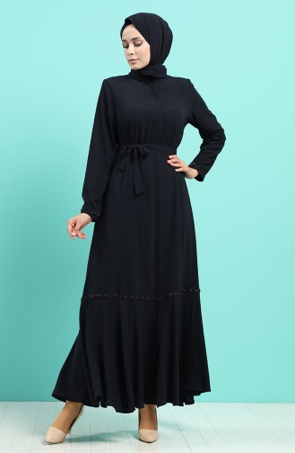 Dunkelblau Abayas 8096-02