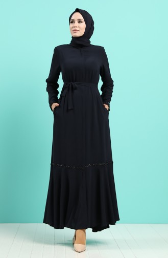 Abayas Bleu Marine 8096-02