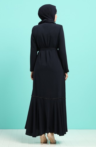 Abayas Bleu Marine 8096-02