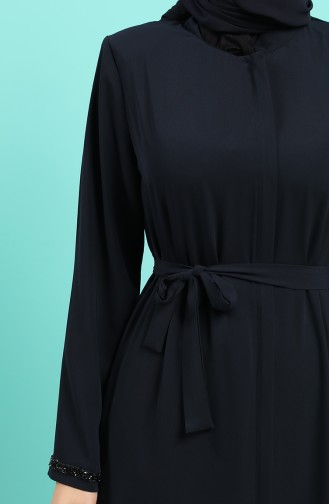 Navy Blue Abaya 8096-02