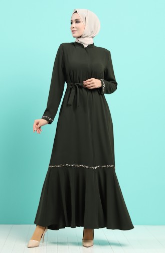 Khaki Abayas 8096-03