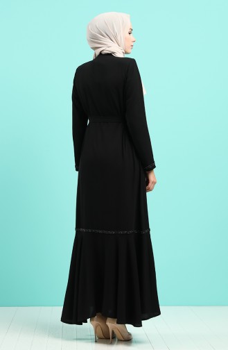 Black Abaya 8096-04