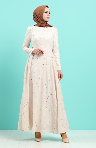 Habillé Hijab Beige clair 7258-03