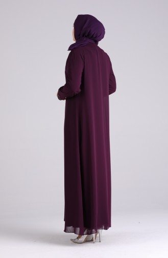 Zwetschge Hijab-Abendkleider 4260-03