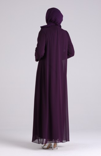 Zwetschge Hijab-Abendkleider 4262-02