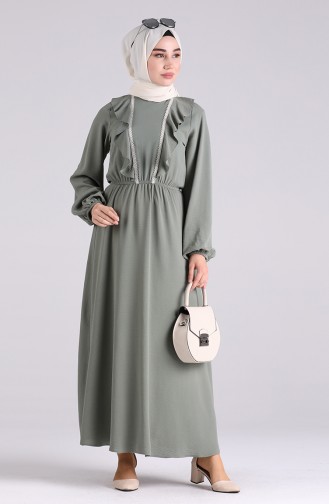 Robe Hijab Vert noisette 20017-03