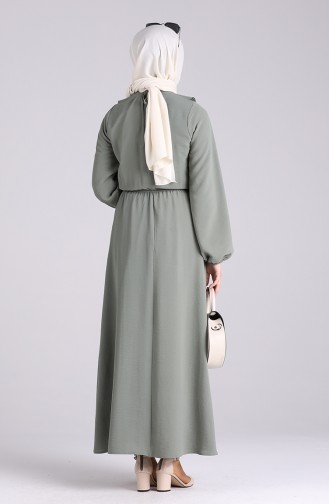 Robe Hijab Vert noisette 20017-03