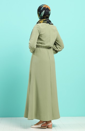 Khaki Hijab Kleider 20021-03