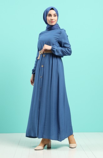 Indigo Hijab Dress 0029-04