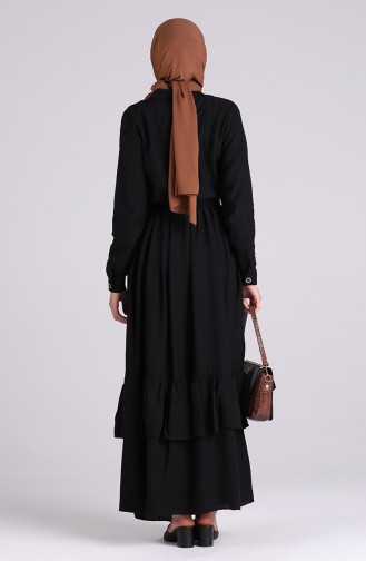 Black Hijab Dress 0033-02