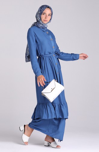 Indigo Hijab Kleider 0033-05