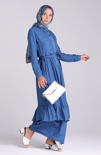 Indigo Hijab Dress 0033-05