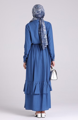 Indigo Hijab Dress 0033-05
