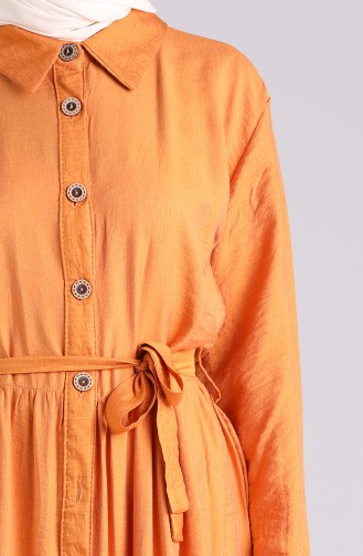 Orange İslamitische Jurk 0033-06