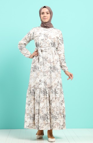 Robe Hijab Crème 4619-01