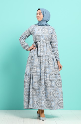 Robe Hijab Bleu 4640-01