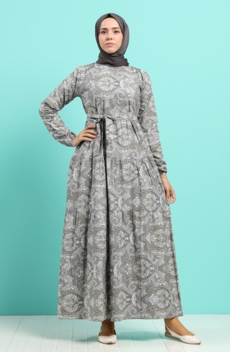 Robe Hijab Gris 4640-02