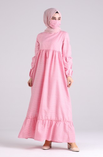 Dress with Free Mask 1401-06 Pink 1401-06