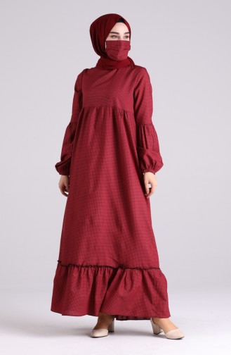 Dunkelblau Hijab Kleider 1401-07