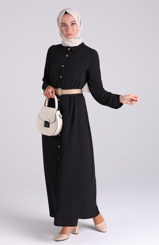 Robe Hijab Noir 1322-01