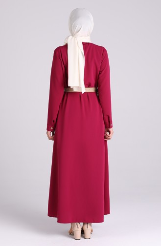 Robe Hijab Cerise 1322-02
