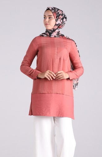 Beige-Rose Tunikas 12054-02