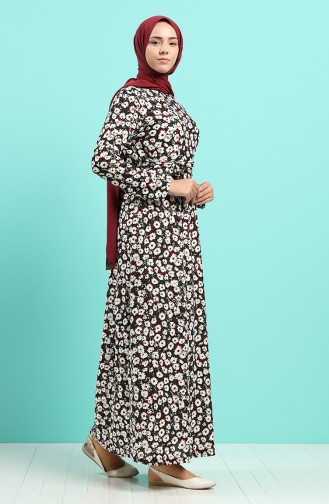 Robe Hijab Bordeaux 5709E-01