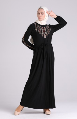 Embroidered Sandy Dress 5758-05 Black 5758-05