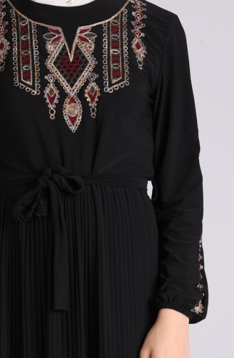 Embroidered Sandy Dress 5758-05 Black 5758-05