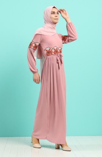 Robe Hijab Saumon 5814-02