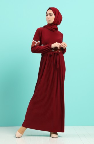 فستان أحمر كلاريت 5814-05