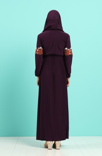 Robe Hijab Pourpre 5814-07