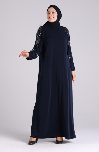 Robe Hijab Bleu Marine 1638-02