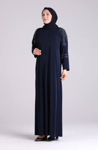 Robe Hijab Bleu Marine 1638-02
