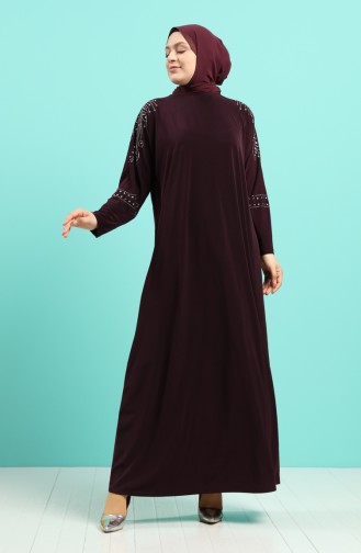 Robe Hijab Plum 1638-03