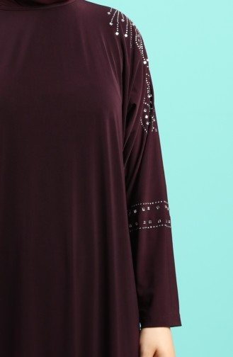 Zwetschge Hijab Kleider 1638-03